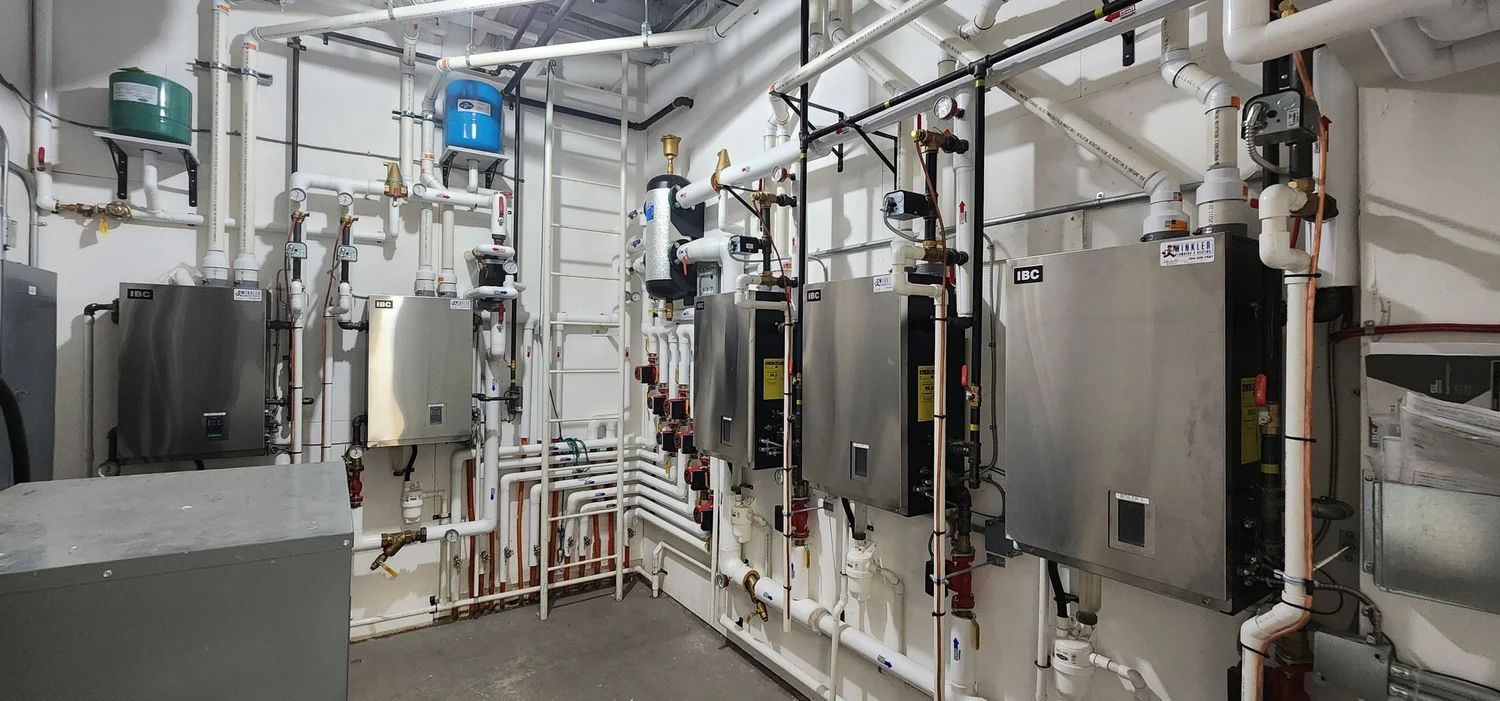 Mechanical room by Winkler Plumbing & Heating